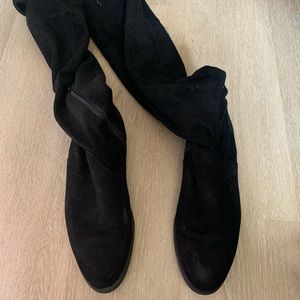 Knee high Suede Tie Boots